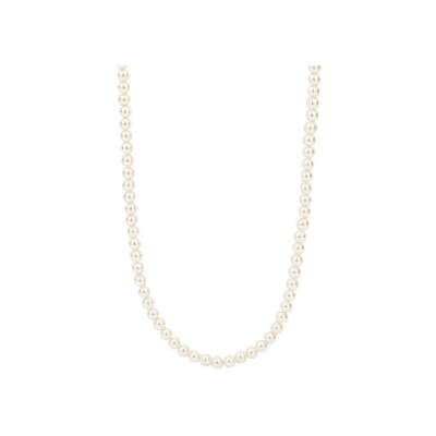 Collier Ti Sento en argent plaqué platine et perles