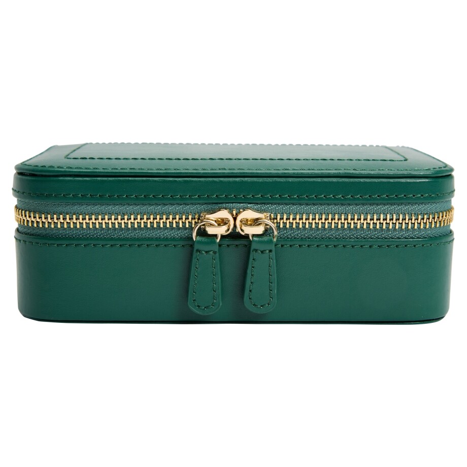 Wolf 1834 Sophia Zip Case, forest green leather
