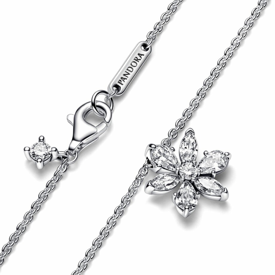 Collier Pandora Timeless Pendentif Herbier Scintillant en argent, 45cm