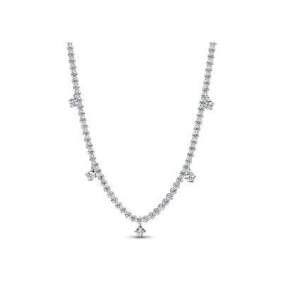 Collier pendant Pandora Timeless Scintillant en argent, 43cm