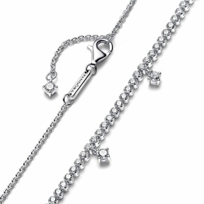 Collier pendant Pandora Timeless Scintillant en argent, 43cm