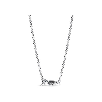 Collier Pandora pavé mum en argent