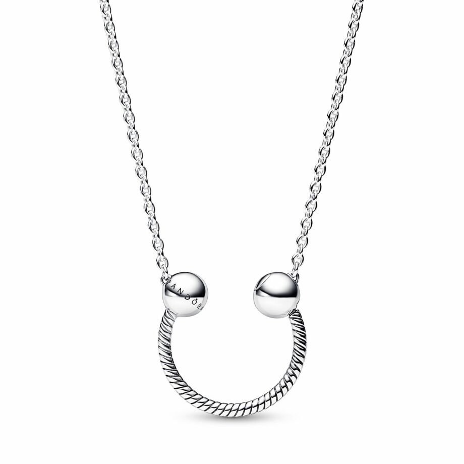 Collier Pandora Moments Avec Pendentif Fer à Cheval en argent, 45cm