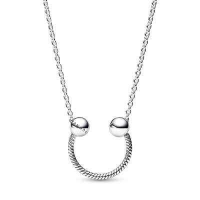 Collier Pandora Moments Avec Pendentif Fer à Cheval en argent, 45cm