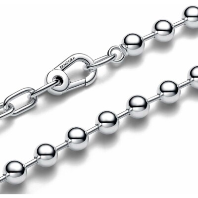 Collier Pandora Me avec Sphère Métallique en argent, 45cm