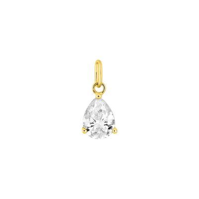Pendentif en or jaune et oxyde de zirconium