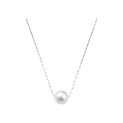 Collier en or blanc et perle de culture