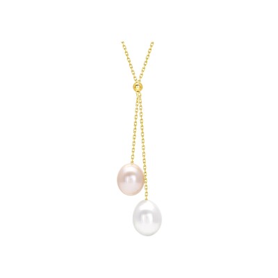 Collier en or jaune et perle de culture