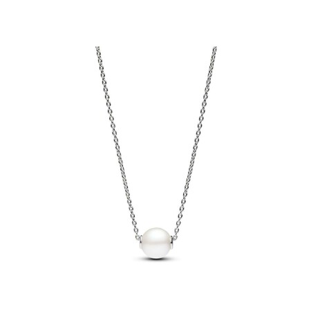 Collier Pandora en argent et perle d'eau douce, taille 45 cm