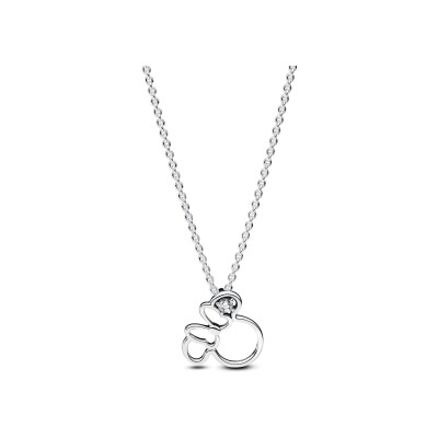 Collier Disney X Pandora Silhouette de Minnie en argent et oxyde de zirconium