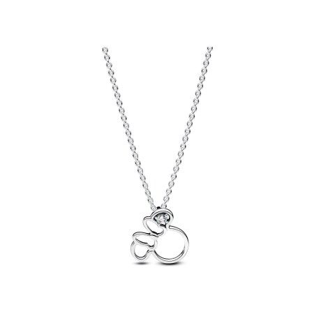 Collier Disney X Pandora Silhouette de Minnie en argent et oxyde de zirconium