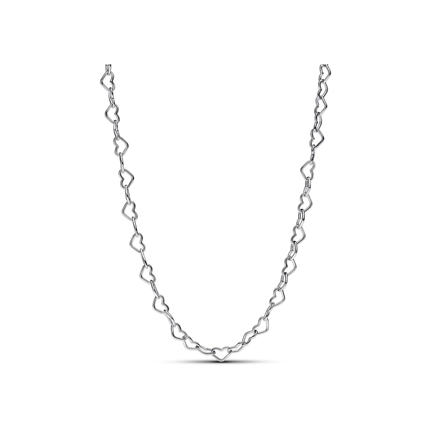 Collier Pandora Cœurs Imbriqués en argent, 45 cm