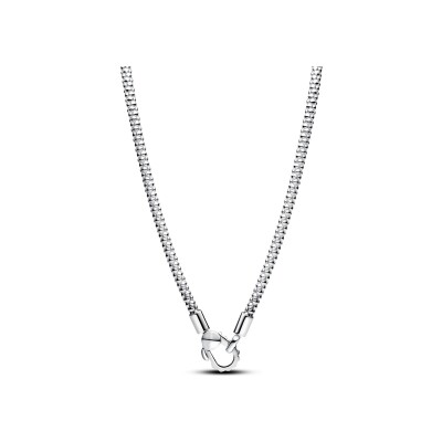Collier Pandora Fermoir Clouté & Chaîne en argent, 45 cm