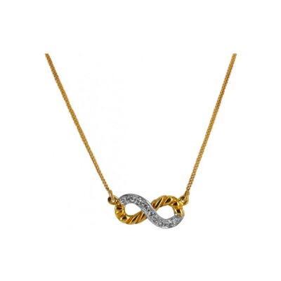 Collier en or blanc et diamant