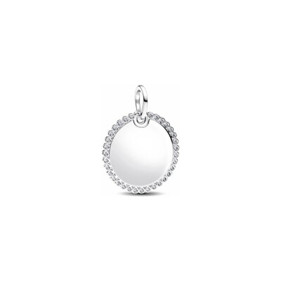 Médaillon Pandora Rond Gravable en argent