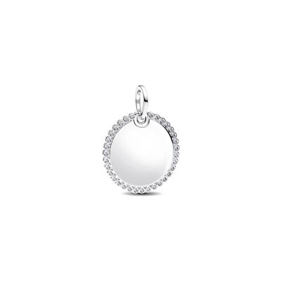 Médaillon Pandora Rond Gravable en argent