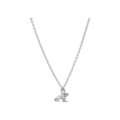 Collier Pandora Papillon en argent et oxydes de zirconium, 45 cm