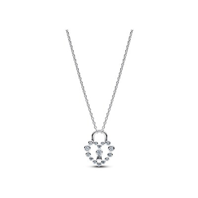 Collier Pandora Moments en argent et oxyde de zirconium, 50 cm