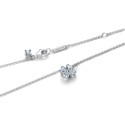 Collier Pandora Timeless Trèfle à Quatre Feuilles Scintillantes en argent et oxydes de zirconium, 45 cm
