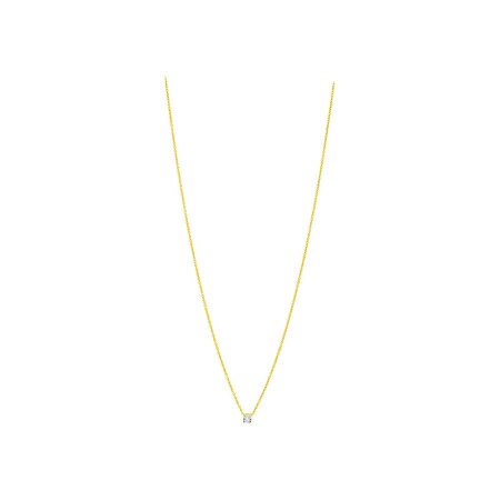 Collier en or jaune et diamant 0.02ct