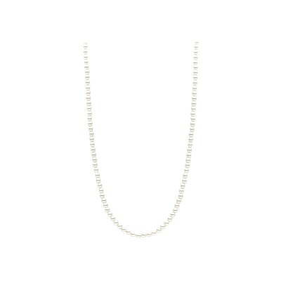 Collier Ti Sento en argent plaqué platine et perles