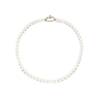 Collier Ti Sento en argent doré et perles