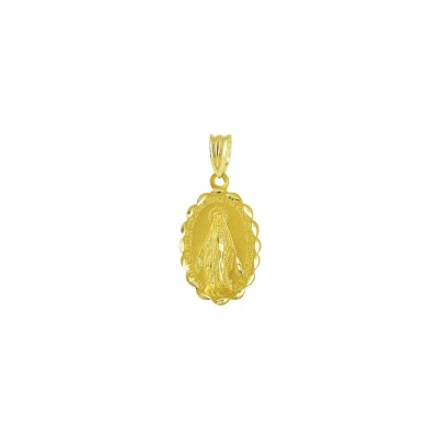 Médaille Vierge en or jaune