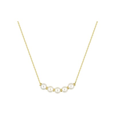 Collier en or jaune et perle de culture