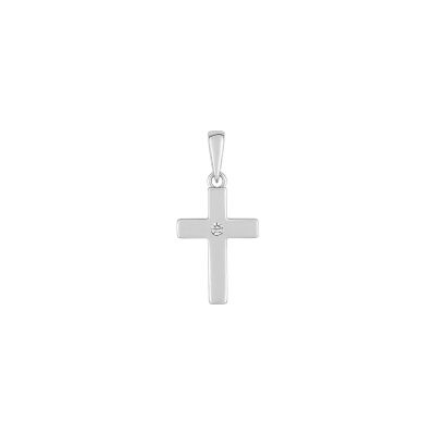 Pendentif en or blanc et oxyde de zirconium