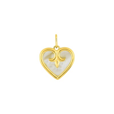 Pendentif en or jaune et nacre