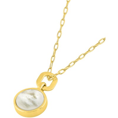 Collier en or jaune et nacre