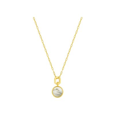 Collier en or jaune et nacre