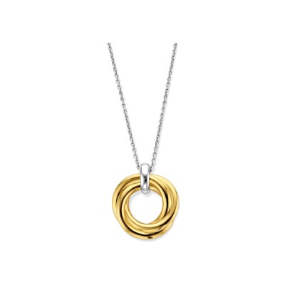Collier Ti Sento en argent doré et oxyde de zirconium