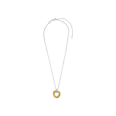 Collier Ti Sento en argent doré et oxyde de zirconium
