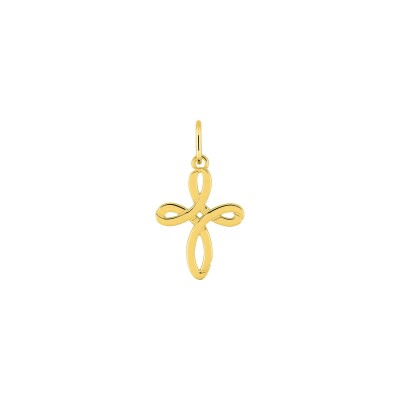 Pendentif croix en or jaune