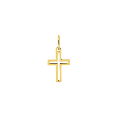 Pendentif croix en or jaune