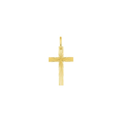 Pendentif croix en or jaune