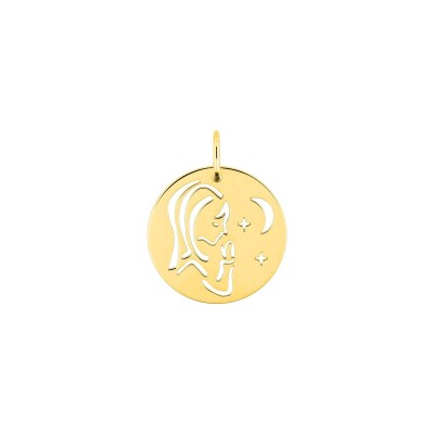 Pendentif Vierge en or jaune