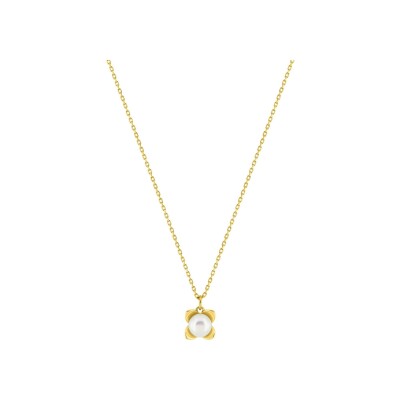 Collier en or jaune et perle de culture 5mm