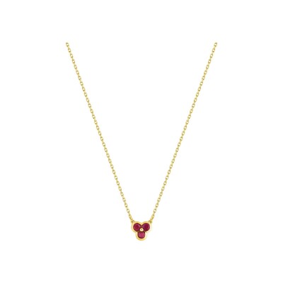 Collier en or jaune et rubis