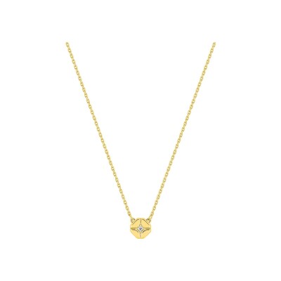 Collier en or jaune et diamants