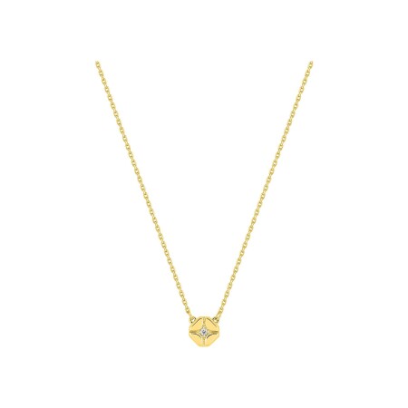 Collier en or jaune et diamants