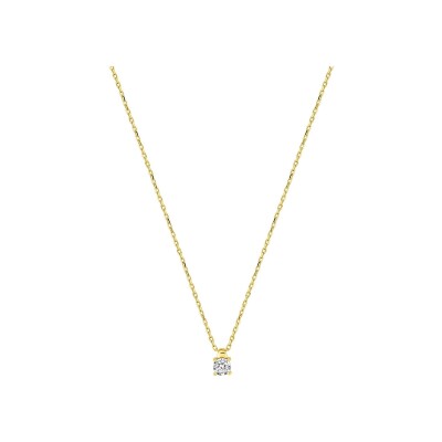 Collier en or jaune et diamant 0.06ct