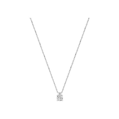 Collier en or blanc et diamant 0.10ct