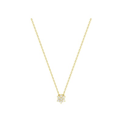 Collier en or jaune et diamant 0.09ct