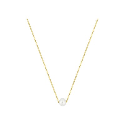 Collier en or jaune et perle de culture