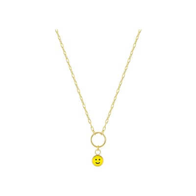Collier laqué en or jaune