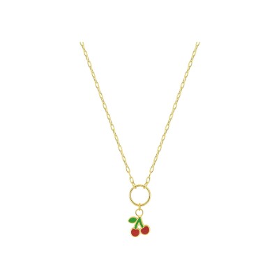 Collier laqué en or jaune