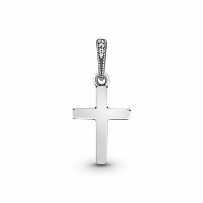 Pendentif Pandora Passions croix scintillante en argent et oxyde de zirconium