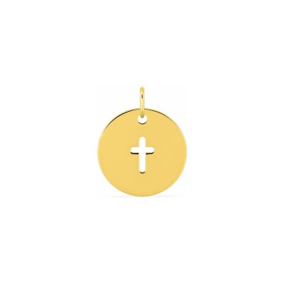 Pendentif jeton en or jaune